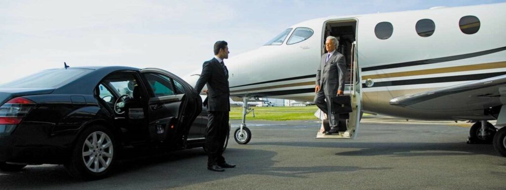 Chauffeur service at the airport