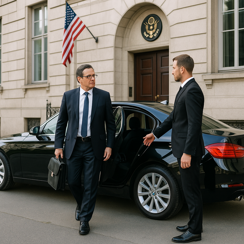 OuiStars للسفارات والقنصليات: خدمة سائق موثوقة للمهام الرسمية