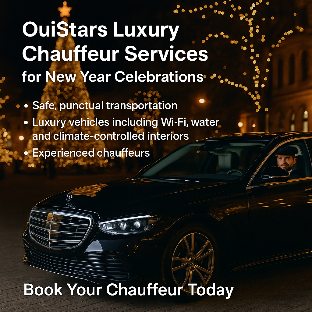 Celebrate New Year in Style with OuiStars Luxury Chauffeur Services