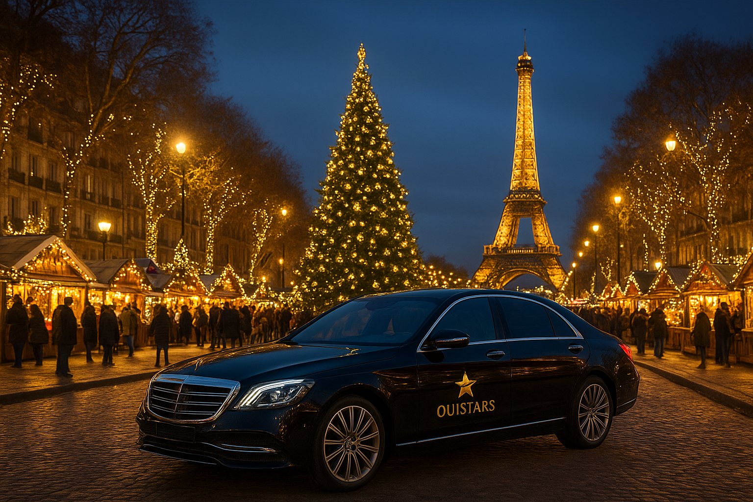Christmas in Paris 2025 — Celebrate the Holidays with OuiStars Luxury Chauffeur Service