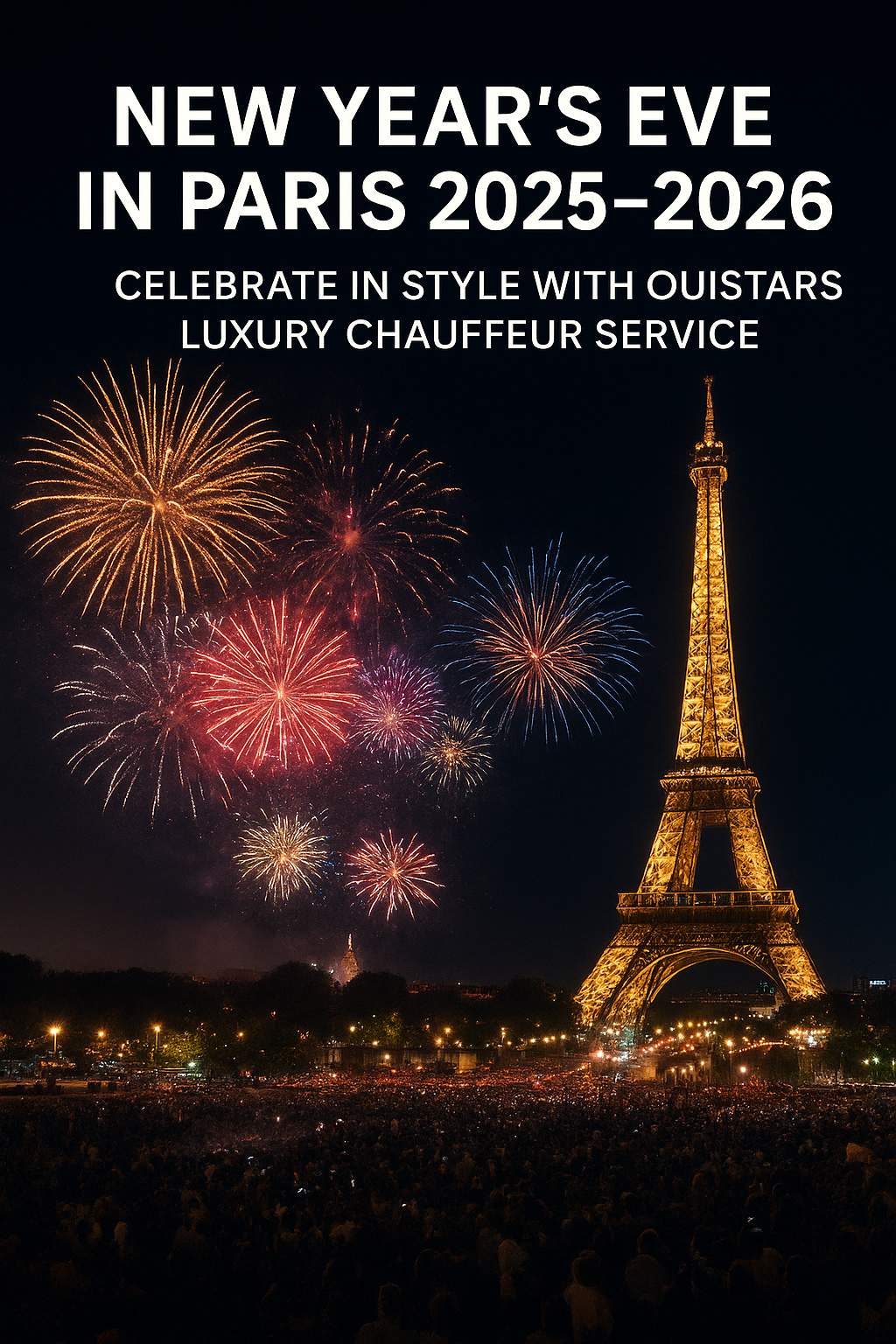 New Year’s Eve in Paris 2025–2026 — Celebrate in Style with OuiStars Luxury Chauffeur Service
