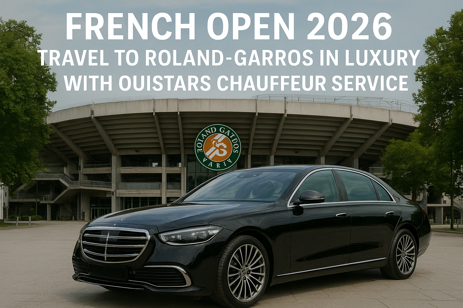 French Open 2026 — Travel to Roland-Garros in Luxury with OuiStars Chauffeur Service