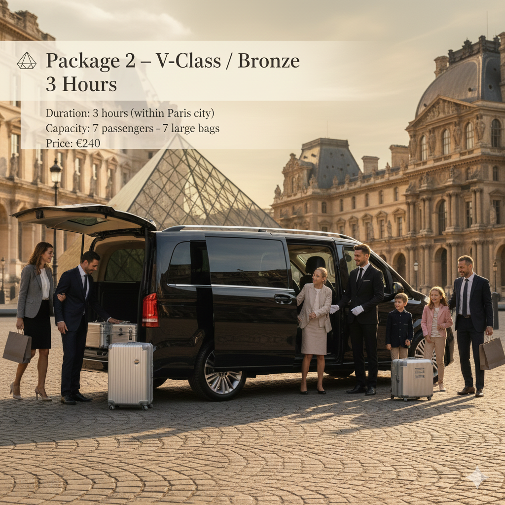 3 hours - (within Paris city)